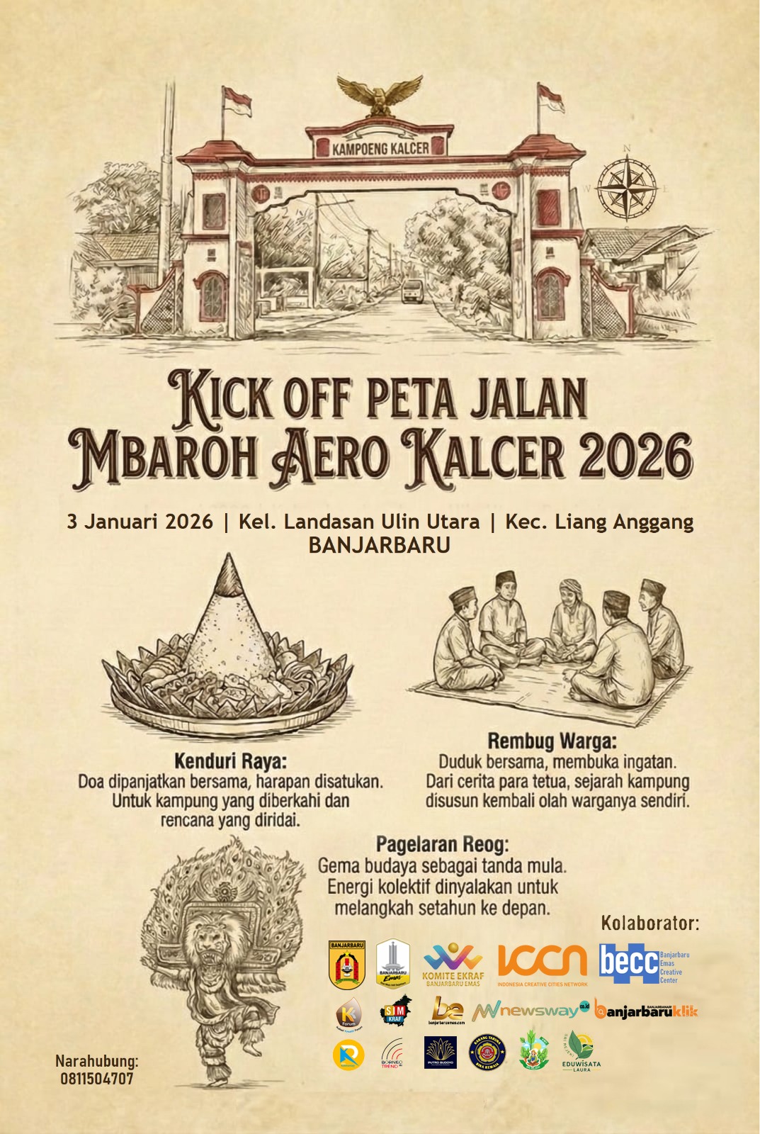 Mbaroh Aero Kalcer 2026: Jalan Panjang Kampung Merawat Budaya, Menuju Banjarbaru Kota Kreatif
