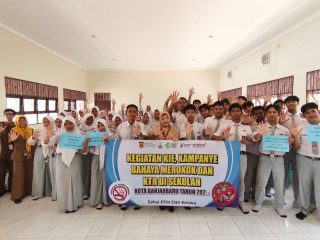 Momen Hari Jadi ke-27 Banjarbaru, Dinkes Sosialisasi Tolak Rokok dan Vape!