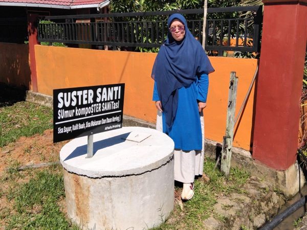 Kadis LH Shanty Tinjau SUSTER SANTI, Gerakan Warga Syamsudin Noor Kurangi Sampah dari Hulu