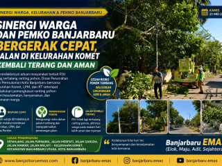 Sinergi Warga dan Pemko Banjarbaru Bergerak Cepat, Jalan di Kelurahan Komet Kembali Terang dan Aman
