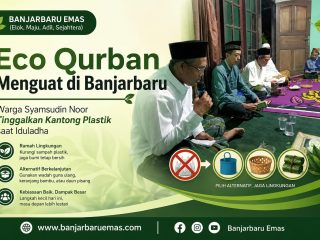 Eco Qurban Menguat di Banjarbaru, Warga Syamsudin Noor Tinggalkan Kantong Plastik saat Iduladha