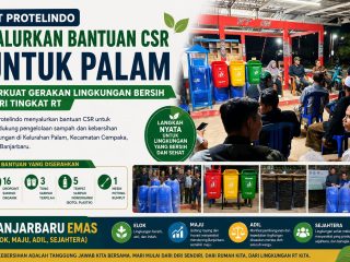 PT Protelindo Salurkan Bantuan CSR untuk Palam, Perkuat Gerakan Lingkungan Bersih dari Tingkat RT
