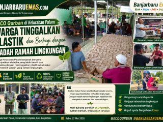 ECO Qurban di Kelurahan Palam, Warga Tinggalkan Plastik dan Berbagi dengan Wadah Ramah Lingkungan