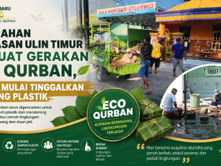 Kelurahan Landasan Ulin Timur Perkuat Gerakan ECO Qurban, Warga Mulai Tinggalkan Kantong Plastik