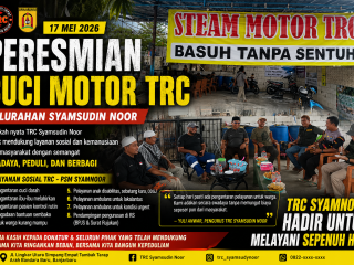 TRC Syamsudin Noor Resmikan Usaha Cuci Motor, Topang Layanan Ambulans dan Bantuan Sosial Warga