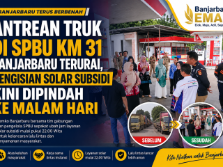 Antrean Truk di SPBU KM 31 Banjarbaru Terurai, Pengisian Solar Subsidi Kini Dipindah ke Malam Hari