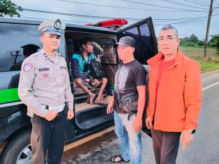 Dinsos Banjarbaru Evakuasi Dua PPKS Di Kawasan Liang Anggang