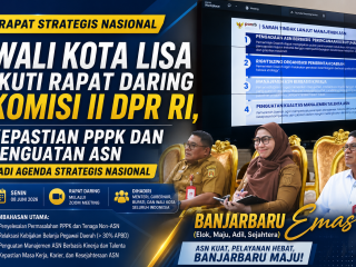 Wali Kota Lisa Ikuti Rapat Daring Komisi II DPR RI, Kepastian PPPK dan Penguatan ASN Jadi Agenda Strategis Nasional