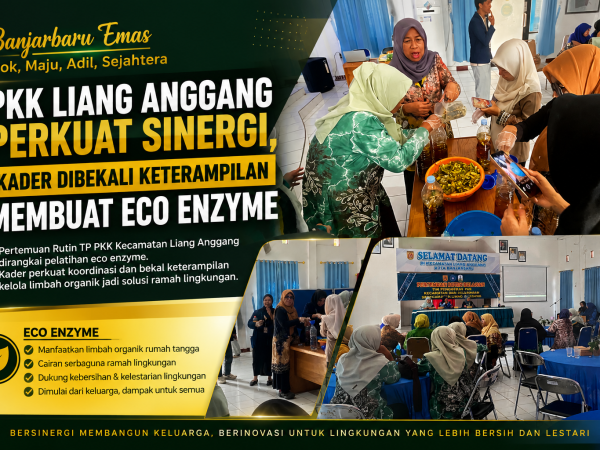 PKK Liang Anggang Perkuat Sinergi, Kader Dibekali Keterampilan Membuat Eco Enzyme