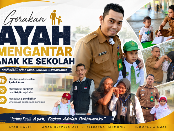 Gerakan Ayah Mengantar Anak ke Sekolah Dimulai di Banjarbaru, Wali Kota Lisa Ajak Ayah Lebih Terlibat dalam Pendidikan