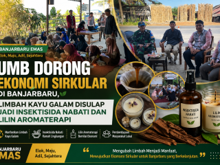 UMB Dorong Ekonomi Sirkular di Banjarbaru, Limbah Kayu Galam Disulap Jadi Insektisida Nabati dan Lilin Aromaterapi