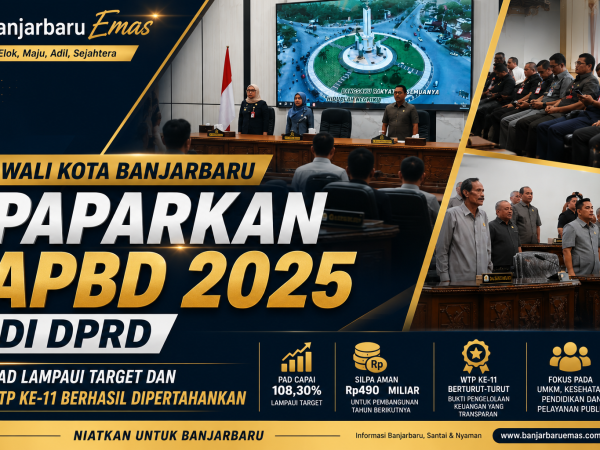 Wali Kota Banjarbaru Paparkan APBD 2025 di DPRD, PAD Lampaui Target dan WTP ke-11 Berhasil Dipertahankan