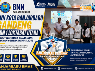 BNN Kota Banjarbaru Gandeng SDN 1 Loktabat Utara Cegah Narkoba Sejak Dini, Siapkan Generasi Emas 2045