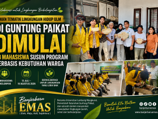 KKN Tematik Lingkungan Hidup ULM di Guntung Paikat Dimulai, 48 Mahasiswa Susun Program Berbasis Kebutuhan Warga