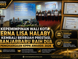 Kepemimpinan Wali Kota Erna Lisa Halaby Kembali Berbuah Prestasi, Banjarbaru Raih Dua Penghargaan KPPN Awards 2026