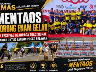 Mentaos Borong Enam Gelar di Festival Olahraga Tradisional, Hadiah untuk Bangun Posko Relawan