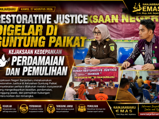 Restorative Justice Digelar di Guntung Paikat, Kejaksaan Kedepankan Perdamaian dan Pemulihan