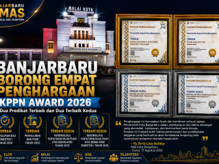 Banjarbaru Borong Empat Penghargaan di KPPN Awards 2026, Dua Predikat Terbaik dan Dua Terbaik Kedua