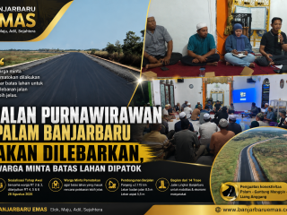 Jalan Purnawirawan Palam Banjarbaru Akan Dilebarkan, Warga Minta Batas Lahan Dipatok