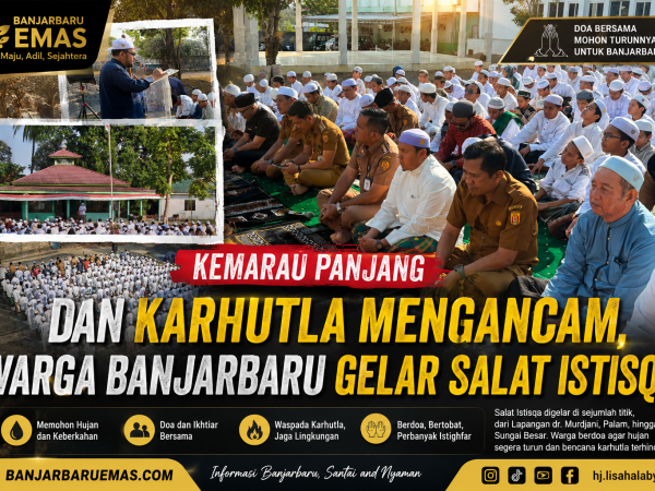Kemarau Panjang dan Karhutla Mengancam, Warga Banjarbaru Gelar Salat Istisqa