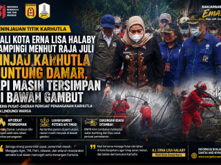 Wali Kota Erna Lisa Halaby Dampingi Menhut Raja Juli Tinjau Karhutla Guntung Damar, Api Masih Tersimpan di Bawah Gambut