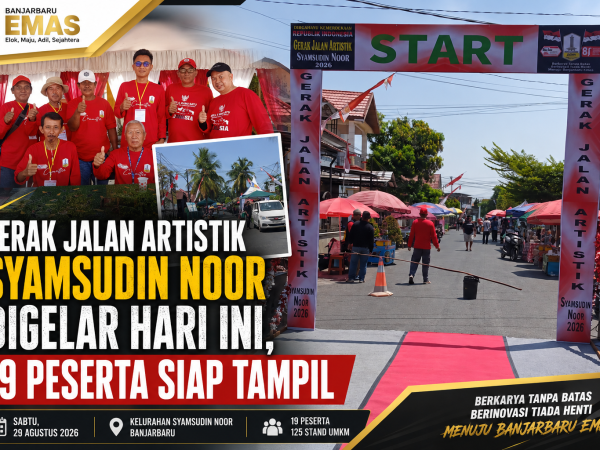 Gerak Jalan Artistik Syamsudin Noor Digelar Hari Ini, 19 Peserta Siap Tampil