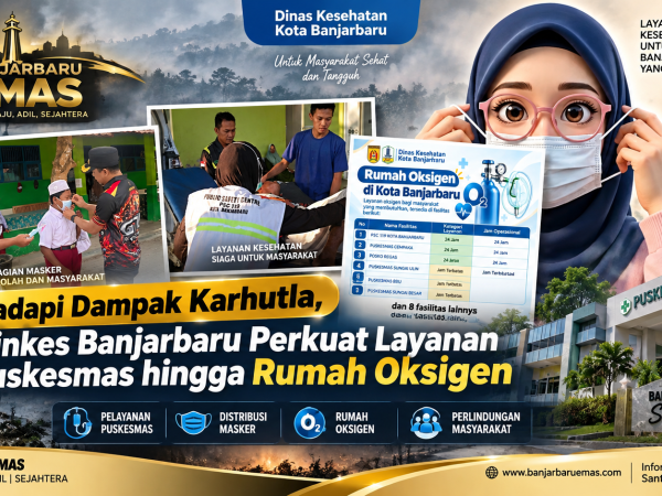 Hadapi Dampak Karhutla, Dinkes Banjarbaru Perkuat Layanan Puskesmas hingga Rumah Oksigen