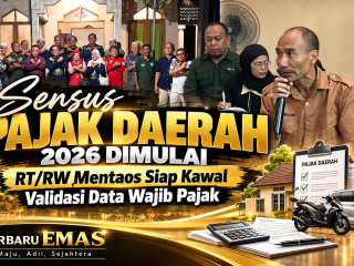 Sensus Pajak Daerah 2026 Dimulai, RT/RW Mentaos Siap Kawal Validasi Data Wajib Pajak