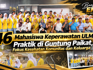 46 Mahasiswa Keperawatan ULM Praktik di Guntung Paikat, Fokus Kesehatan Komunitas dan Keluarga