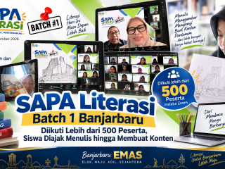 SAPA Literasi Batch 1 Banjarbaru Diikuti Lebih dari 500 Peserta, Siswa Diajak Menulis hingga Membuat Konten