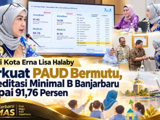 Wali Kota Erna Lisa Halaby Perkuat PAUD Bermutu, Akreditasi Minimal B Banjarbaru Capai 91,76 Persen