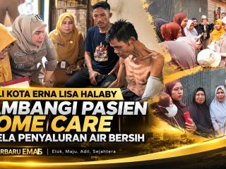 Wali Kota Erna Lisa Halaby Sambangi Pasien Home Care di Sela Penyaluran Air Bersih