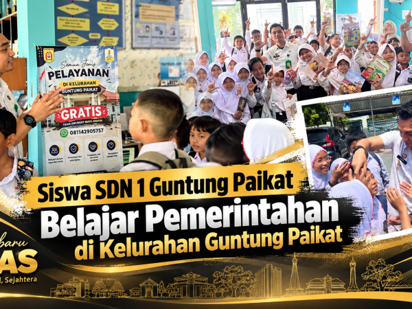 Siswa SDN 1 Guntung Paikat Belajar Pemerintahan di Kelurahan Guntung Paikat