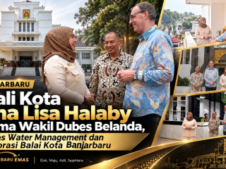 Wali Kota Erna Lisa Halaby Terima Wakil Dubes Belanda, Bahas Water Management dan Restorasi Balai Kota Banjarbaru