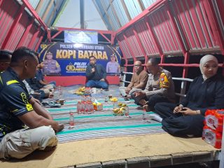 Hadir di Kopi Batara Polri, Camat Banjarbaru Selatan Sosialisasikan Bahaya Pinjol dan Konflik Agraria