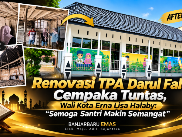 Renovasi TPA Darul Falah Cempaka Tuntas, Wali Kota Erna Lisa Halaby: Semoga Santri Makin Semangat