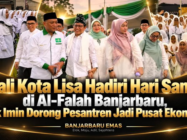 Wali Kota Lisa Hadiri Hari Santri di Al-Falah Banjarbaru, Cak Imin Dorong Pesantren Jadi Pusat Ekonomi