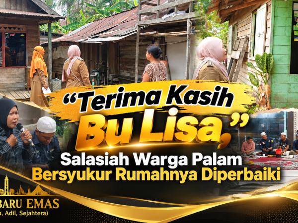 “Terima Kasih Bu Lisa,” Salasiah Warga Palam Bersyukur Rumahnya Diperbaiki