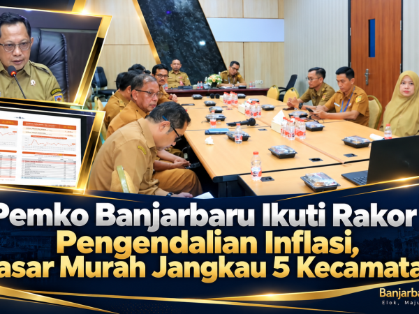Pemko Banjarbaru Ikuti Rakor Pengendalian Inflasi, Pasar Murah Jangkau 5 Kecamatan